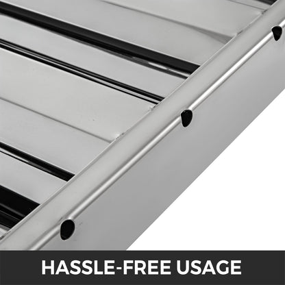 Pack of 6 Hood Filters 19.5W x 19.5H Inch, 430 Stainless Steel 4 Grooves Commercial Hood Filters, Range Hood Filter for Grease Rated Commercial Kitchen Exhaust Hoods