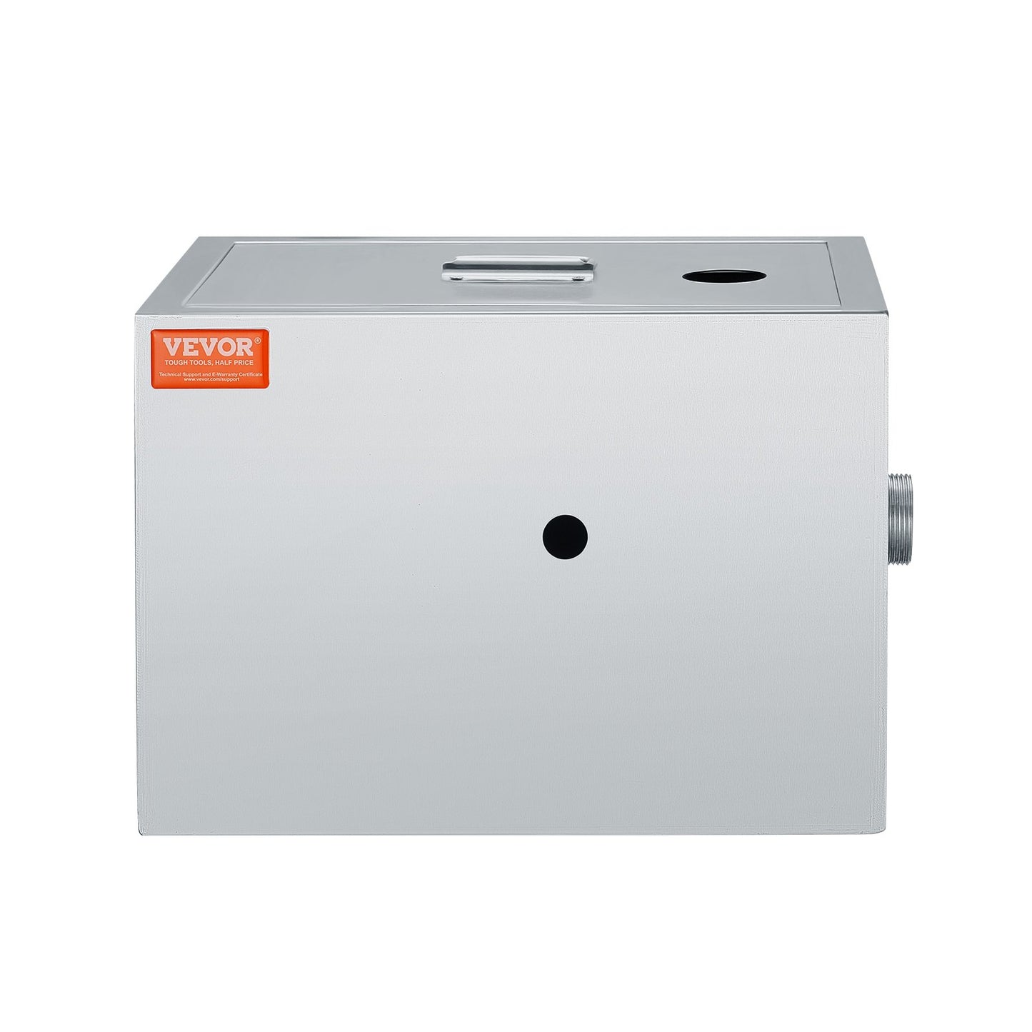 Kommersiell fettavskiljare, 8 LBS fettavskiljare, toppinloppsavskiljare, fettavskiljare under diskbänken i rostfritt stål, 2,8 GPM spillvatten Olje-vattenavskiljare, för restaurangmatsal hemkök