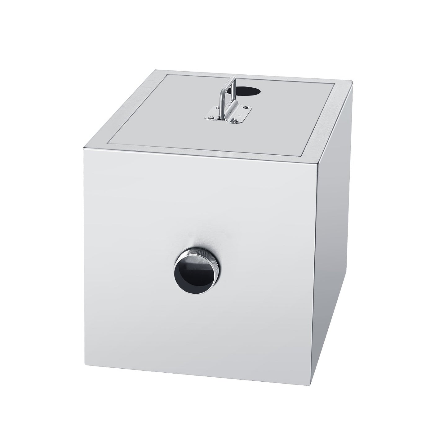 Commercial Grease Trap, 8 LBS Grease Interceptor, Top Inlet Interceptor, Under Sink Stainless Steel Grease Trap, 2.8 GPM Waste Water Oil-water Separator, for Restaurant Canteen Home Kitchen