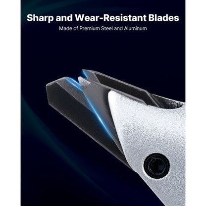 Elektrisk Metallsax, 4,0 Amp sladdansluten Plåtskärare med 360-graders vridbart huvud, variabel hastighet, kontinuerlig skärning, rent snitt för 1,22 mm galvaniserat stål, 1 mm rostfritt stål, 2500 SPM |  EU