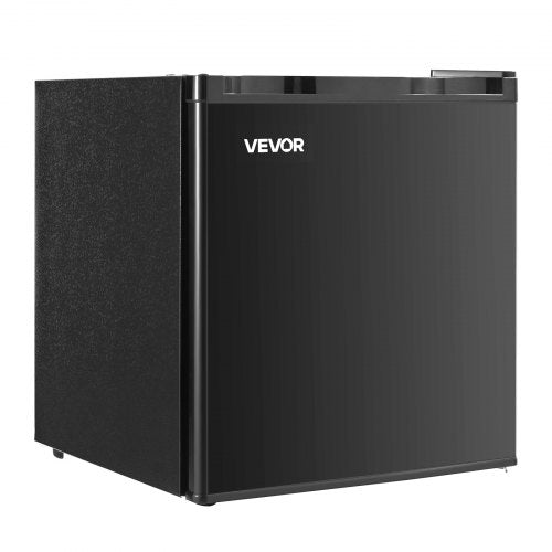 Mini Fridge, 1.6 Cu.Ft, Single Door Compact Refrigerator, Adjustable Temperature, Metal Shelf, Energy Efficient Small Refrigerator, Reversible Door, Low Noise, for Bedroom Dorm Office, Black