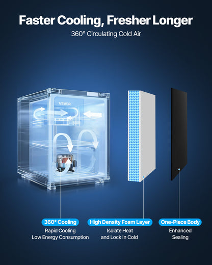 Mini Fridge, 1.6 Cu.Ft, Single Door Compact Refrigerator, Adjustable Temperature, Metal Shelf, Energy Efficient Small Refrigerator, Reversible Door, Low Noise, for Bedroom Dorm Office, Black