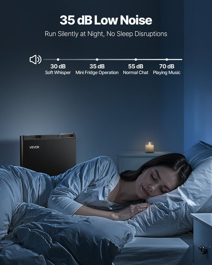 Mini Fridge, 1.6 Cu.Ft, Single Door Compact Refrigerator, Adjustable Temperature, Metal Shelf, Energy Efficient Small Refrigerator, Reversible Door, Low Noise, for Bedroom Dorm Office, Black