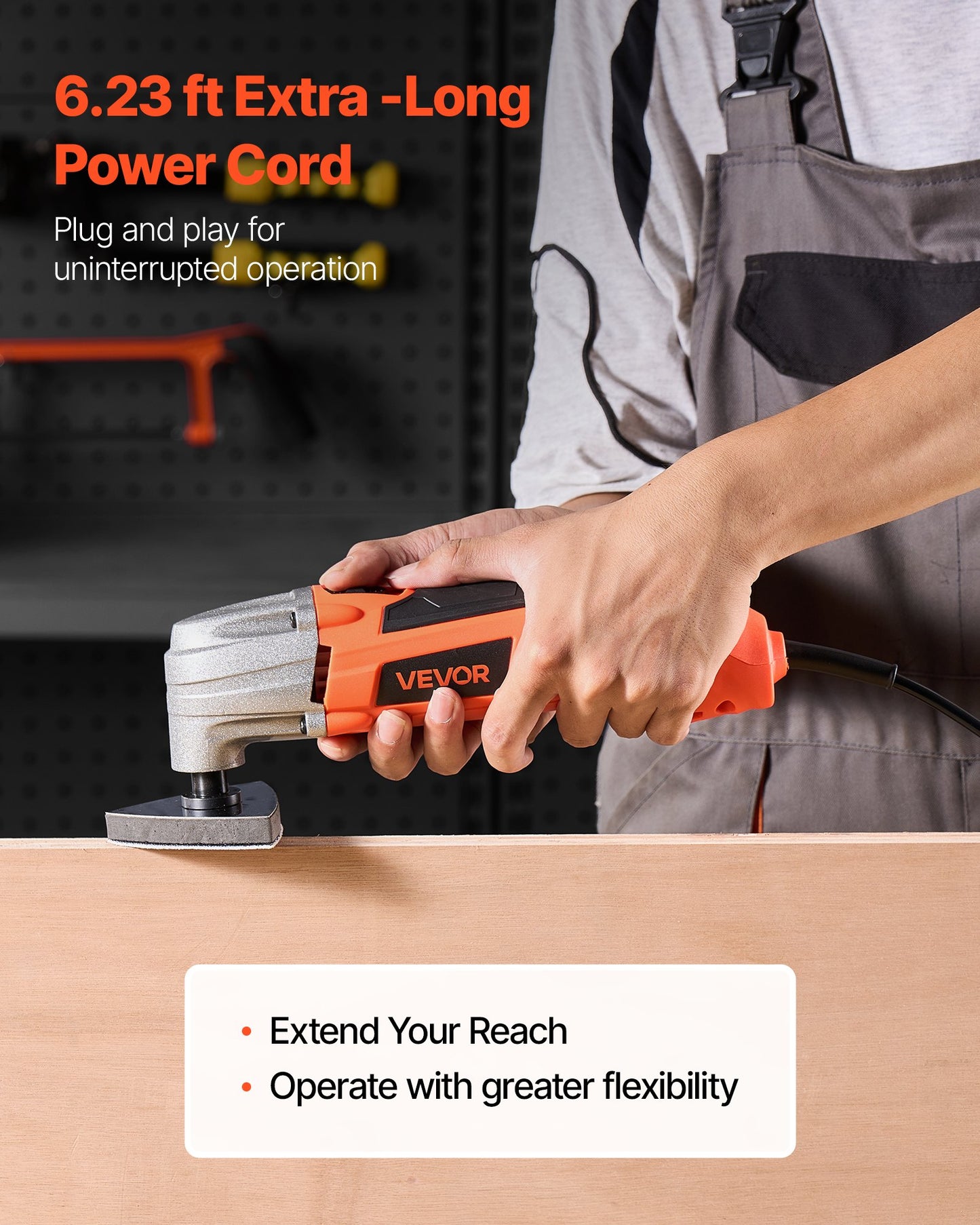 Oscillating Tool Multitool, 2.2Amps 22,000 OPM Electric Oscillating Multi Tool Kit Corded with 2.8° Oscillating Angle, 7PCS Saw Accessories for Cutting, Scraping, Sanding, Floor Stripping