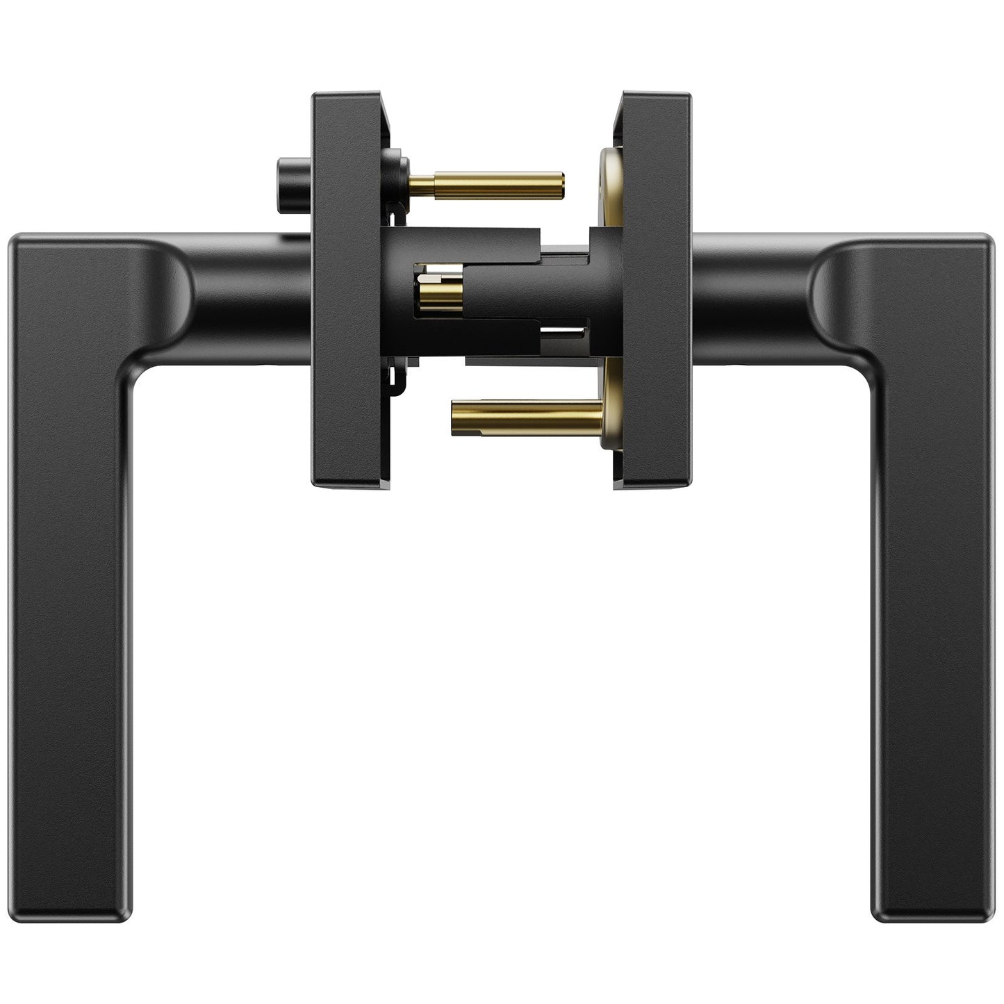 Privacy Dörrhandtag 10 ST Mattsvart Fyrkantig Dörrhandtag Invändig Vändbar