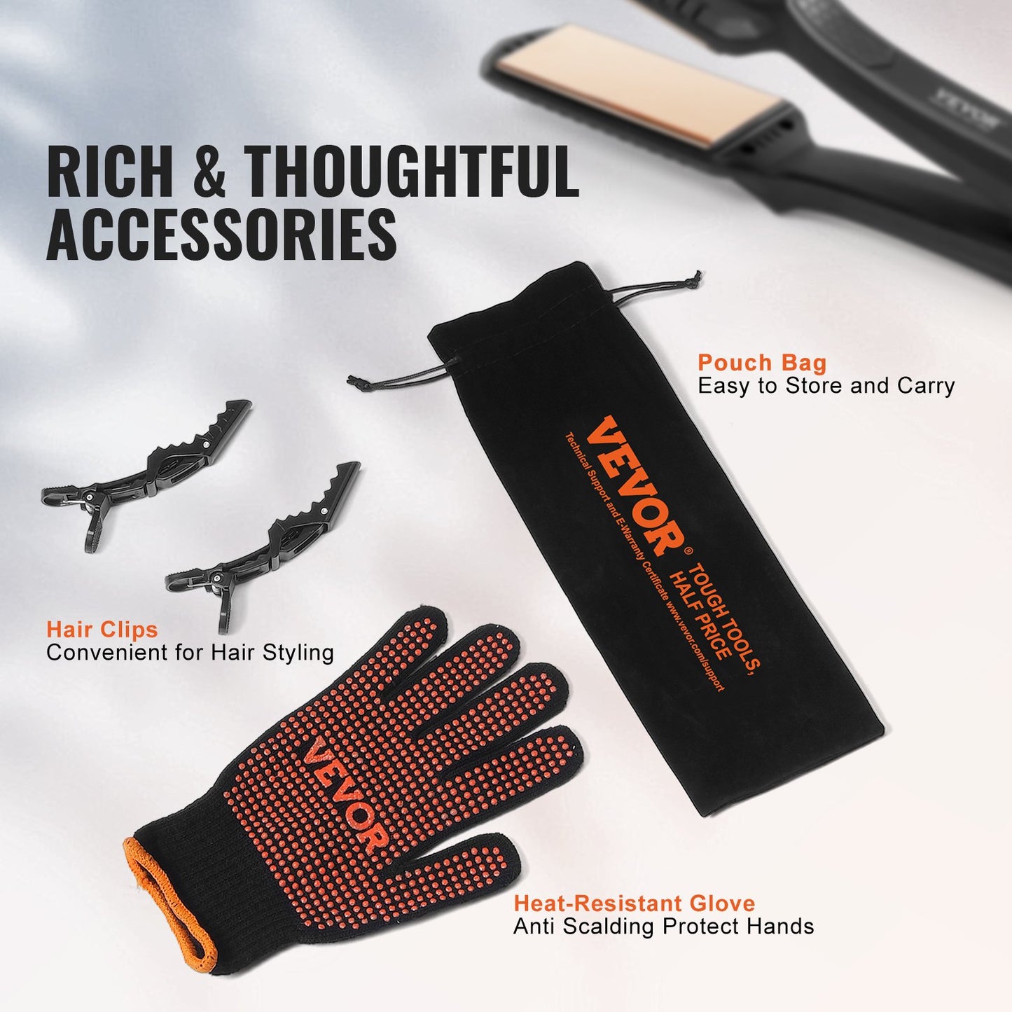 Plattång 1,5" Titanium Plattjärn Dual Infrared Tech 19 Temp Level