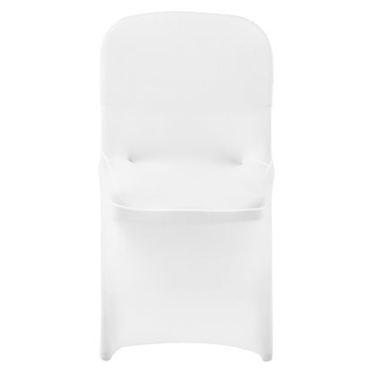 30 Pcs White Chair Covers, Polyester Spandex Chair Cover, Stretch Slipcovers for Wedding Party Dining Banquet Flat-Front Chair Covers, Fits Chair Measures up to 18.11 x 19.69 x 33.86 inch