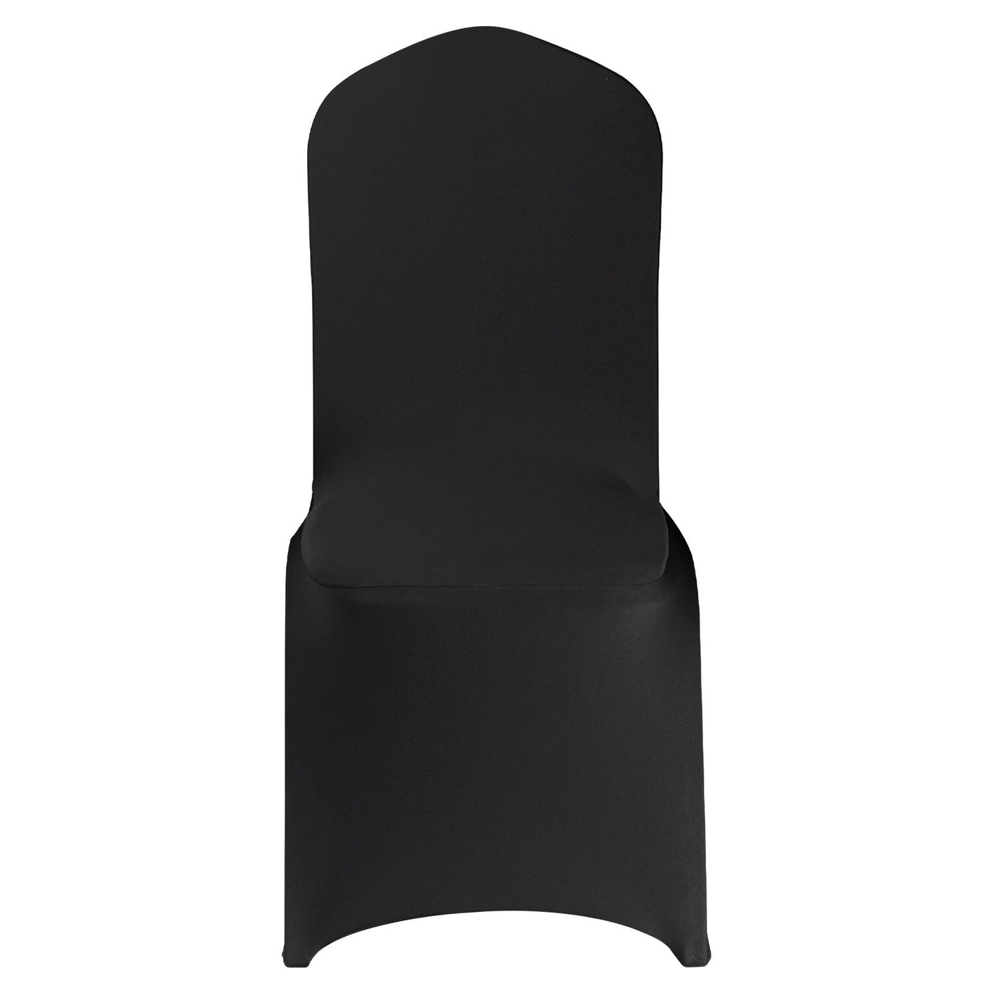 100 Pcs Black Chair Covers, Polyester Spandex Chair Cover, Stretch Slipcovers for Wedding Party Dining Banquet Flat-Front Chair Covers, Fits Chair Measures up to 20.08 x 17.72 x 37.4 inch