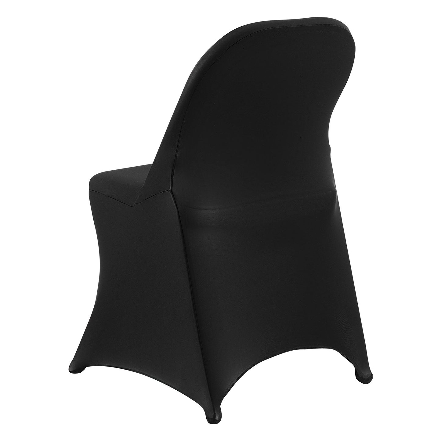150 Pcs Black Chair Covers, Polyester Spandex Chair Cover, Stretch Slipcovers for Wedding Party Dining Banquet Flat-Front Chair Covers, Fits Chair Measures up to 17.72 x 18.11 x 30.31 inch
