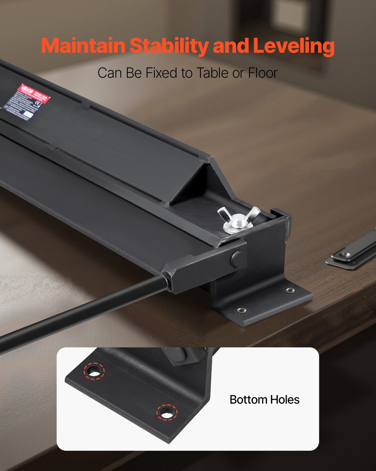 Box and Pan Brake, 30 in Sheet Metal Bending Brake, 18-Gauge Capacity, 0-135 Degree Adjustable, Metal Bender Machine, No Wobbling, Heavy-Duty Aluminum Folder for Precise Batch Bending