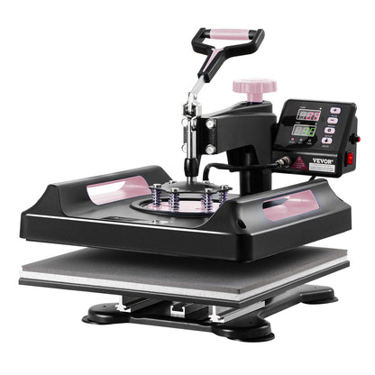 8-in-1-Hitzepresse, 15 x 15 Zoll, 30 oz, Tumbler-Presse, T-Shirts, Schwarz