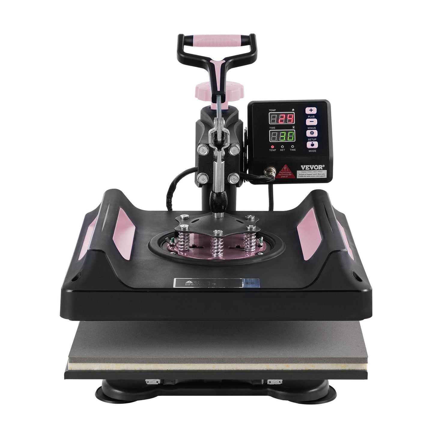 8-in-1-Hitzepresse, 15 x 15 Zoll, 30 oz, Tumbler-Presse, T-Shirts, Schwarz