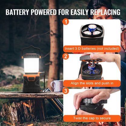 LED-Campinglaterne, batteriebetrieben, All-in-One für ein herausragendes Erlebnis