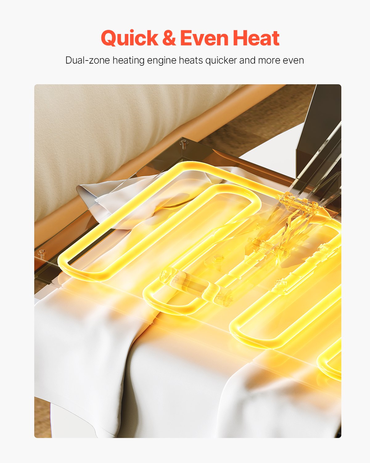 Heat Press Machine, 15 x 15 inch, 2 in 1 Heat Transfer Machine with Hat Press, 360° Swing Away T-Shirt Pressing, Digital Precise Control, Fast Even Heating for T-Shirts/Hats/Caps, Black