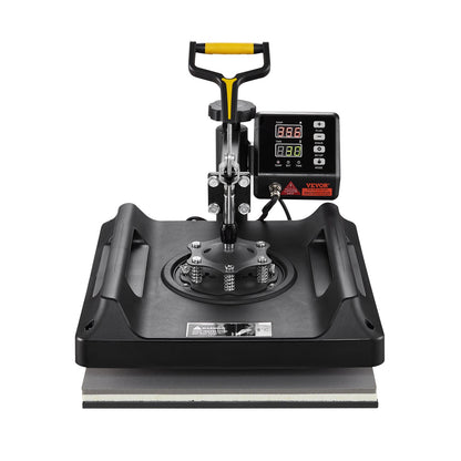 Heat Press Machine 8 in 1 Combo, Heat Press 15x15 in, Swing Away T Shirt Printing Machine Digital Control, Multifunction Transfer Machine Sublimation, for T-Shirt Hat Cap Mug Plate, Black