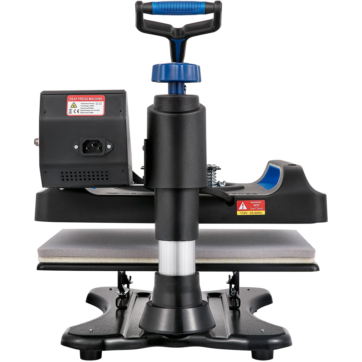 Heat Press Machine, 12 x 15 tum, snabb uppvärmning, 360 Swing Away Digital Sublimation T-Shirt Vinyl Transfer Printer, Canvas Bag, Kudde, Banner, Blå