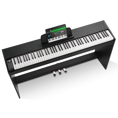 88 keys Fully weighted digital piano Double keyboard Simple cabinet mount