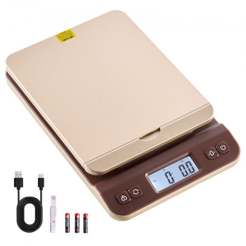 Digital Shipping Postal Scale, 0.1 oz High Accuracy, 88 lbs Postal Scale with Hold/Tare/Auto-off Function, Flip Holder Design & Easy Calibration, Fit for Home and Office Use, Battery Included