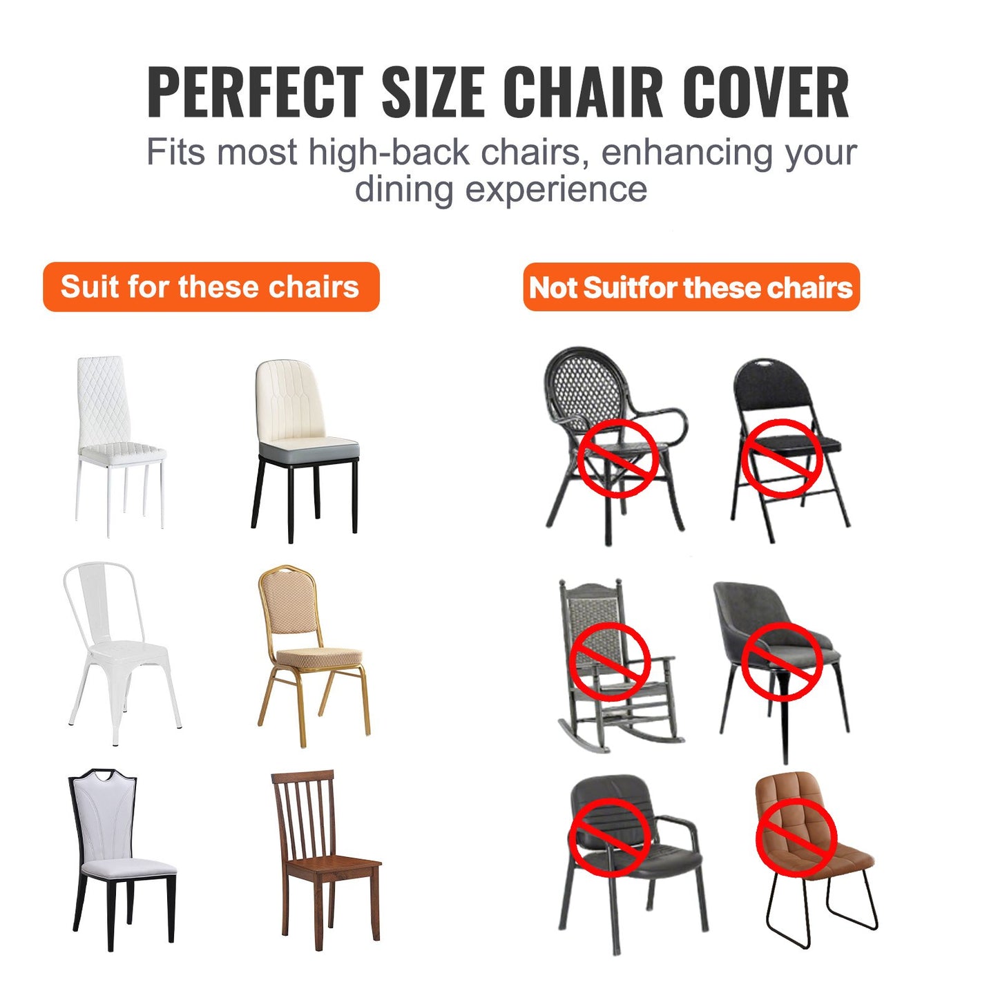 Stretch Spandex Folding Chair Covers, Universal Fitted Chair Cover, Removable Washable Protective Slipcovers, for Wedding, Holiday, Banquet, Party, Celebration, Dining (30PCS White)
