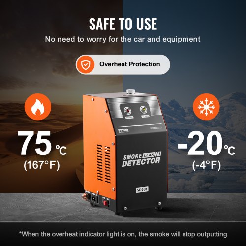 Läckagedetektor för bilrökmaskin, läckagetestare för avdunstning av rökmaskin med inbyggd luftpump, dubbelläges vakuumledningsbränslediagnostisk detektor för DC12V-bilar, motorcyklar, lastbilar, båtar, fyrhjulingar |  EU