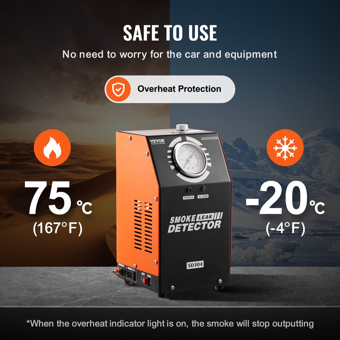 Automotive Smoke Machine Leak Detector EVAP Leak Tester Built-in Air Pump