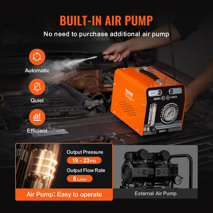 Automotive Smoke Machine Läckagedetektor Vakuum Bränsleläckagetestare