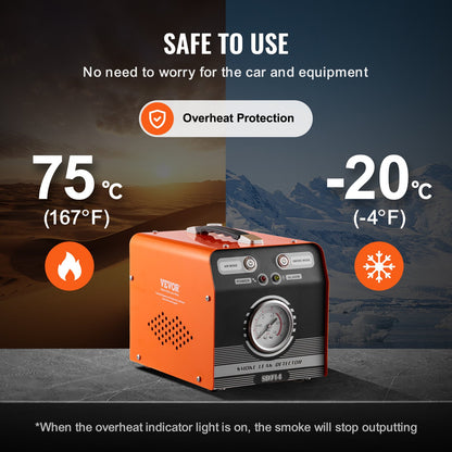 Automotive Smoke Machine Läckagedetektor EVAP Vakuum Diagnostic Leak Tester