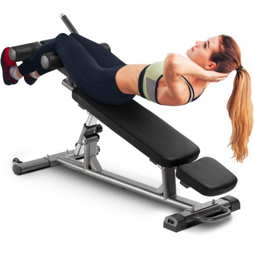 Weight Bench, Adjustable Strength Training Bench, Press Bench for Full Body Workout, 1000 LBS Multi-Purpose Sit up Bench for Home Gym Exercise, Incline Decline Bench with Reverse Crunch Handle