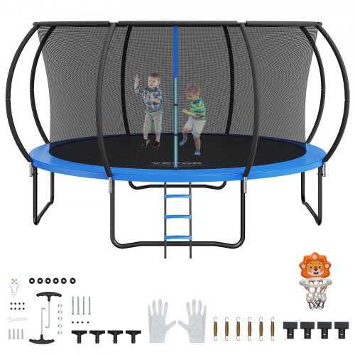 14FT Outdoor-Trampolin für Kinder mit Sicherheitsnetz | EU