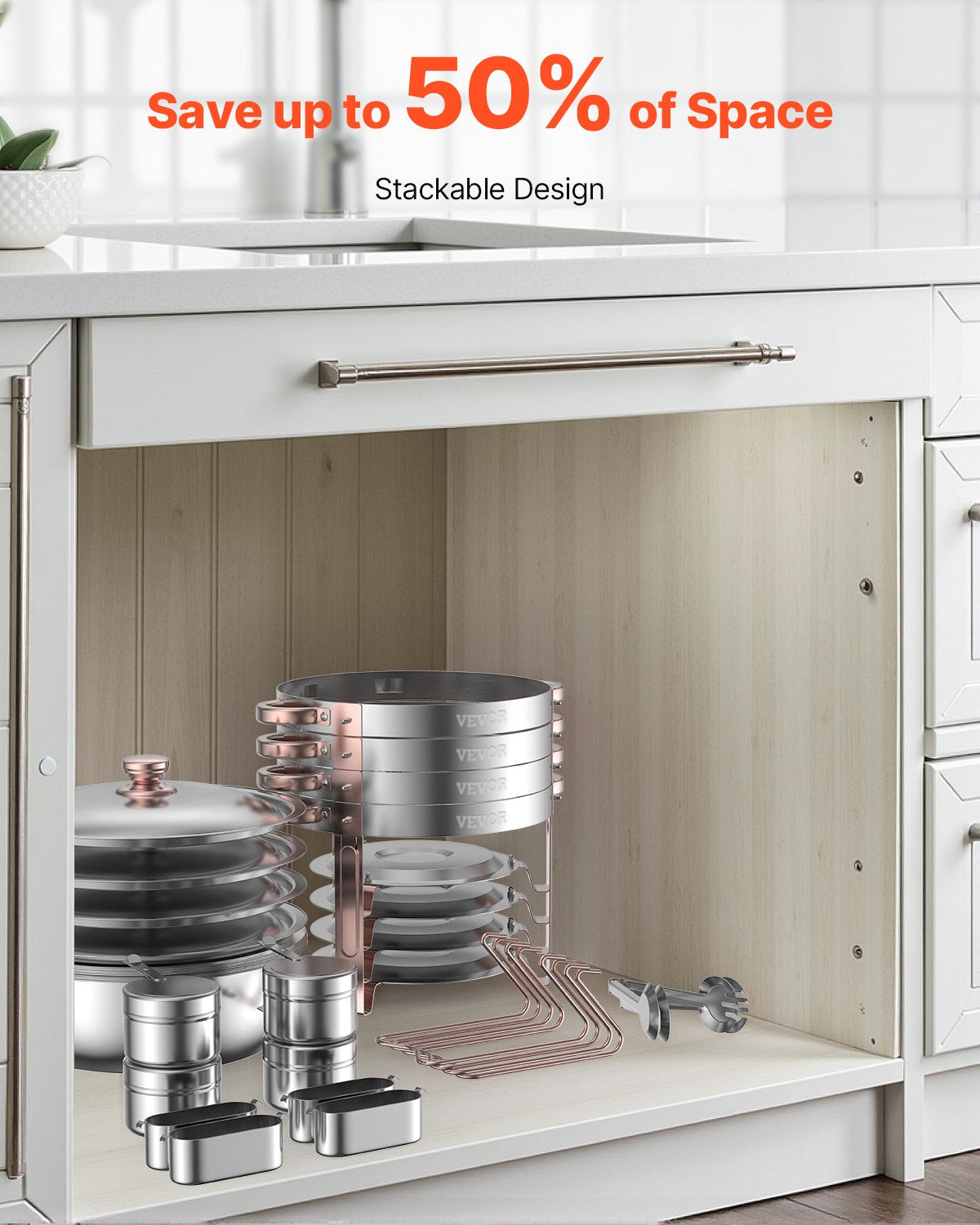 5 Qt 4er-Pack Runde Chafing Dishes Buffet-Set Pfanne in voller Größe Edelstahl