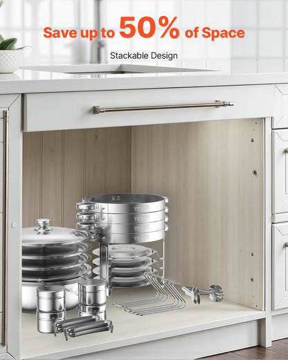 5 Qt 4er-Pack Runde Chafing Dishes Buffet-Set Pfanne in voller Größe Edelstahl