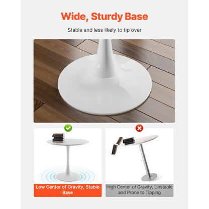 84 cm round wooden dining table for 2-4 people (table only) | EU