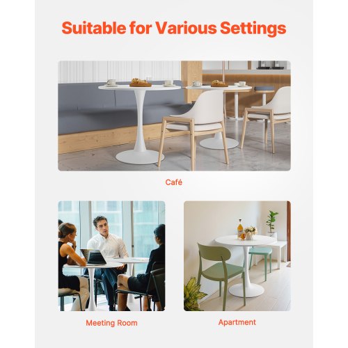 84 cm round wooden dining table for 2-4 people (table only) | EU