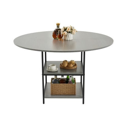 47 Zoll runder Esstisch aus Holz für 2–4 Personen (nur Tisch) | EU