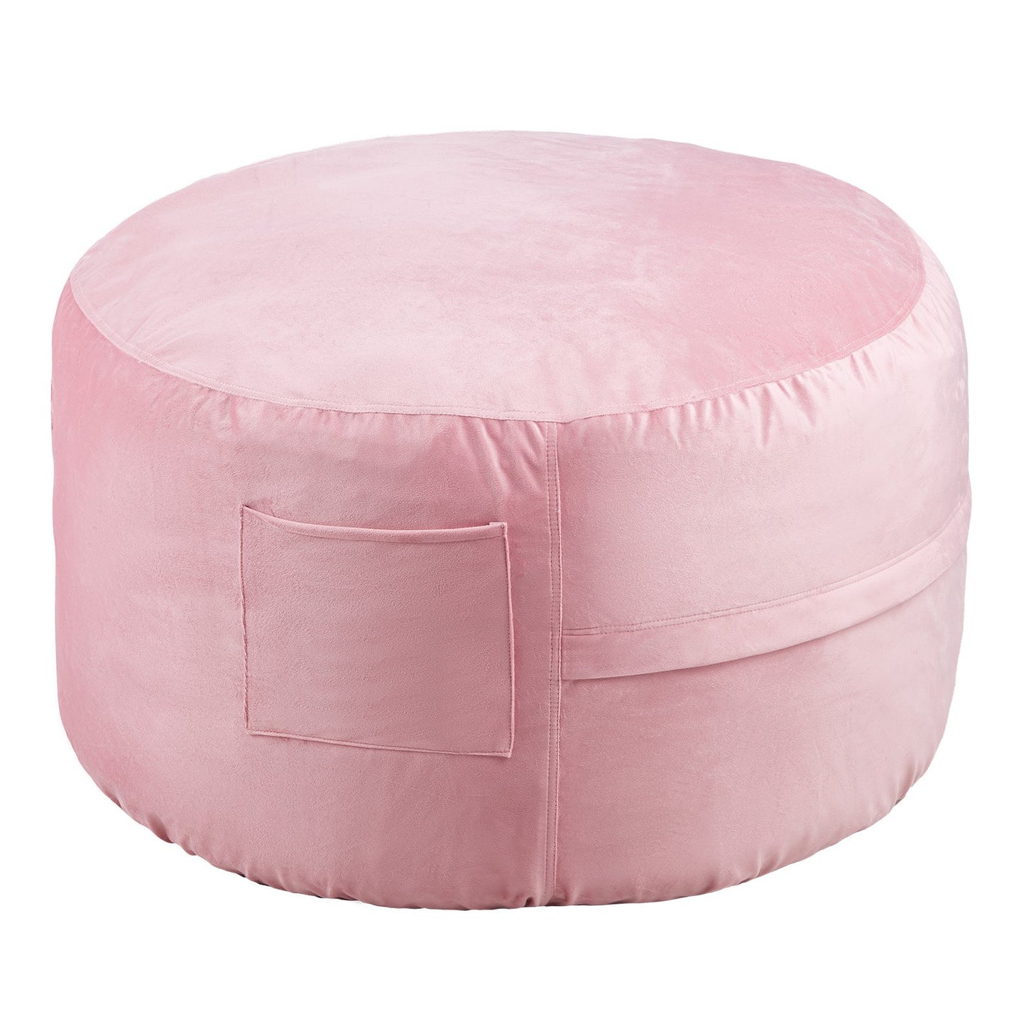 Runder Sitzsack mit abnehmbarem Bezug, 91 cm, Dutch Velvet Pink