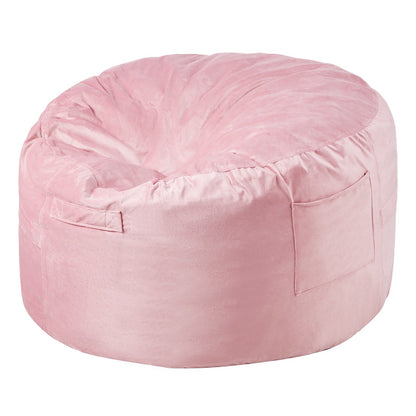 Runder Sitzsack mit abnehmbarem Bezug, 91 cm, Dutch Velvet Pink