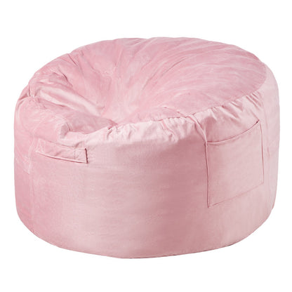 Runder Sitzsack mit abnehmbarem Bezug, 91 cm, Dutch Velvet Pink