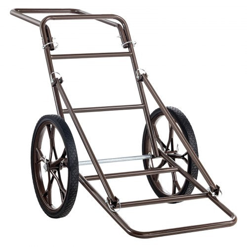 Deer Cart, 500 LBS Capacity Folding Game Cart, Deer Cart Game Hauler with 17" Big Rubber Wheel & Ergonomic Handle, Heavy-Duty Game Cart Accessories, Utility Gear Dolly for Hunting Fishing Hiking