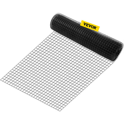 Hårdvaruduk, 24\" x 100\' & 1\"x1\" maskstorlek, galvaniserat stål Vinylbelagd 16 gauge kycklingtrådsstängsel med en skärtång och ett par tyghandskar, för trädgårdsstängsel och husdjursinhägnader,