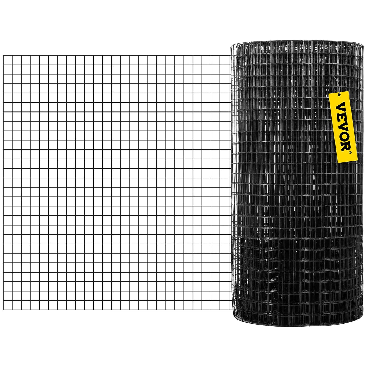 Hårdvaruduk, 36\" x 50\' & 1\"x1\" maskstorlek, galvaniserat stål Vinylbelagd 16 gauge kycklingtrådsstängsel med en skärtång och ett par tyghandskar, för trädgårdsstängsel och husdjursinhägnader,