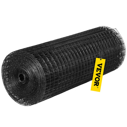 Hårdvaruduk, 48\" x 50\' & 1\"x1\" maskstorlek, galvaniserat stål Vinylbelagd 16 gauge kycklingtrådsstängsel med en skärtång och ett par tyghandskar, för trädgårdsstängsel och husdjursinhägnader,