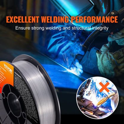 Flux Core Welding Wire, E71T-GS 0.035-inch 10LBS, Gasless Mild Steel MIG Welding Wire with Low Splatter for All Position Arc Welding and Outdoor Use