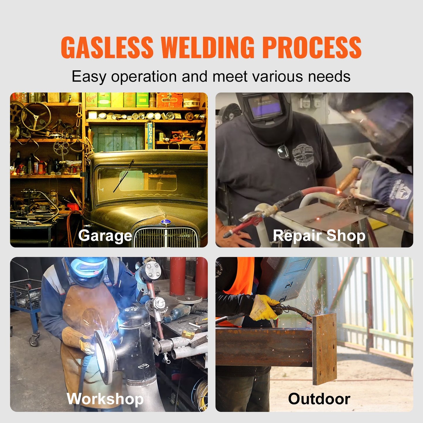 Flux Core Welding Wire, E71T-GS 0.035-inch 10LBS, Gasless Mild Steel MIG Welding Wire with Low Splatter for All Position Arc Welding and Outdoor Use