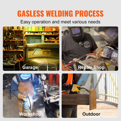 Flux Core Welding Wire, E71T-GS 0.035-inch 10LBS, Gasless Mild Steel MIG Welding Wire with Low Splatter for All Position Arc Welding and Outdoor Use