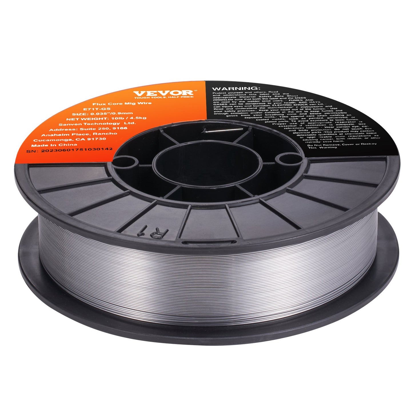 Flux Core Welding Wire, E71T-GS 0.035-inch 10LBS, Gasless Mild Steel MIG Welding Wire with Low Splatter for All Position Arc Welding and Outdoor Use