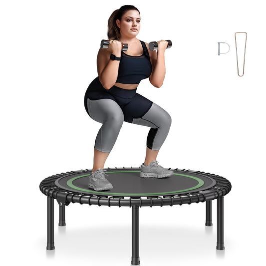 40" faltbares Mini-Fitness-Trampolin für Erwachsene, Indoor-Trainings-Rebounder