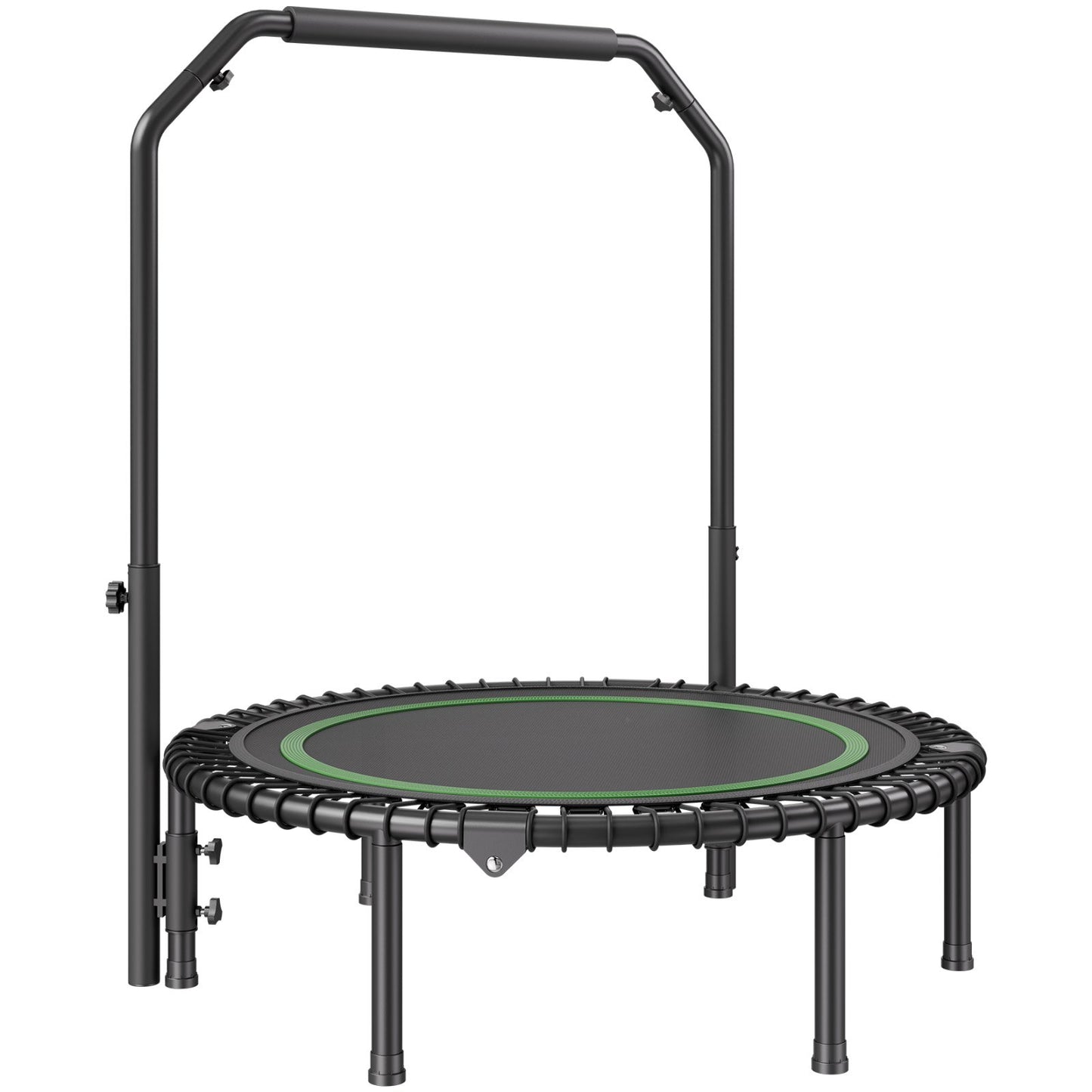 40" Faltbares Mini-Fitness-Trampolin für Erwachsene, Übungs-Rebounder mit Griff