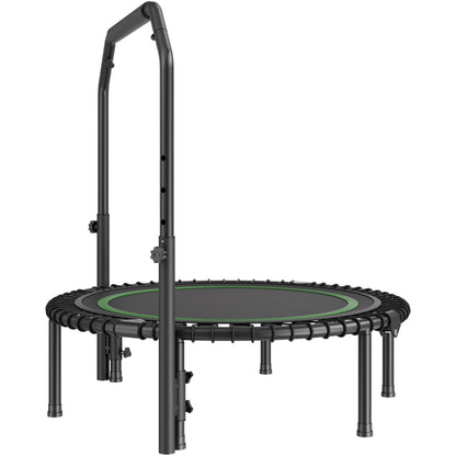 40" Faltbares Mini-Fitness-Trampolin für Erwachsene, Übungs-Rebounder mit Griff
