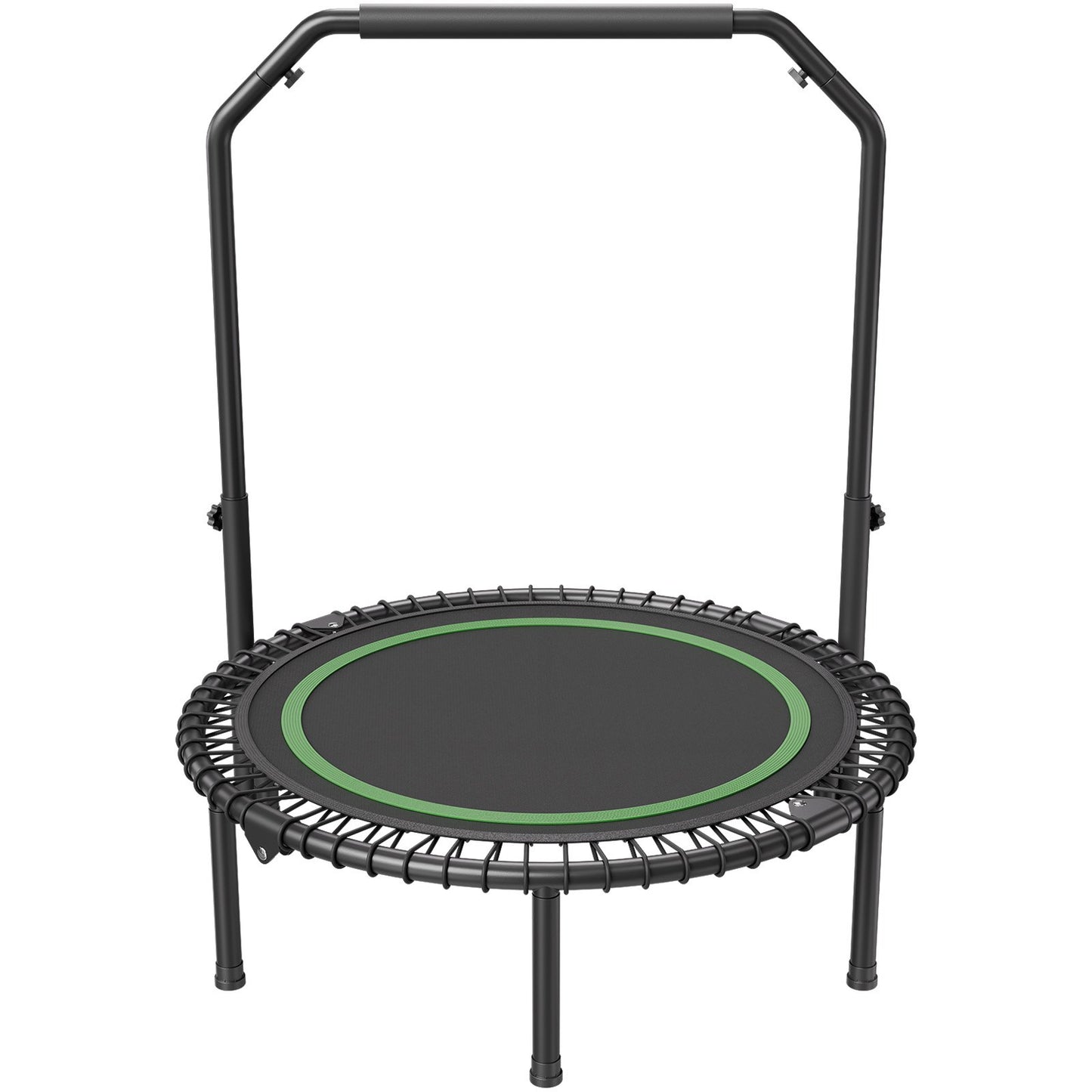 40" Faltbares Mini-Fitness-Trampolin für Erwachsene, Übungs-Rebounder mit Griff