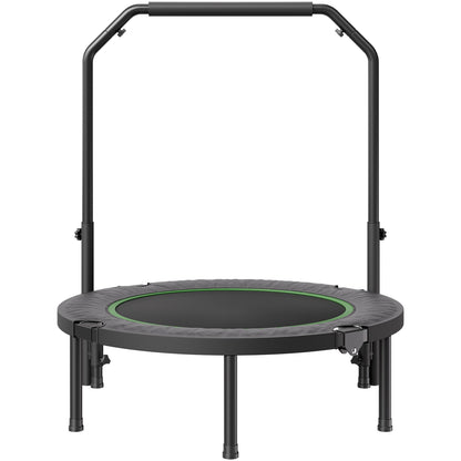 40" Foldable Mini Exercise Trampoline for Adults with Handle